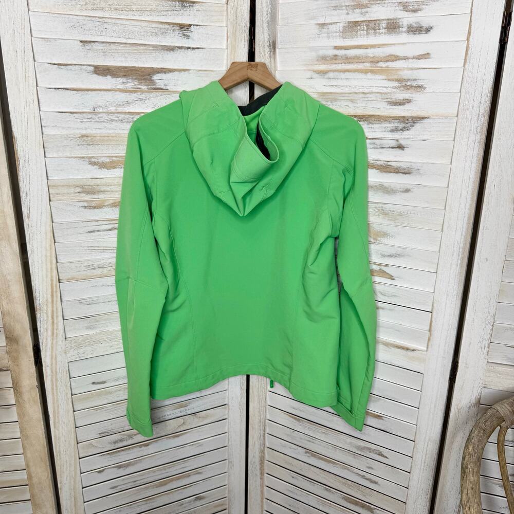 PATAGONIA Women's S Simple Guide Hoodie Lime Green Zip Front Outdoor Jacket - Picture 7 of 16